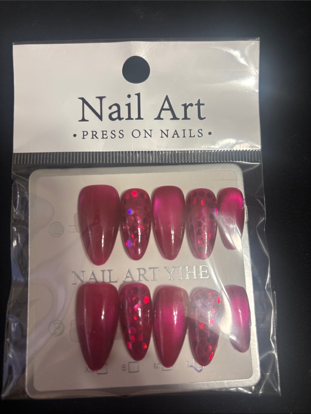 Nail Art Press-On Nails in Light Pink
